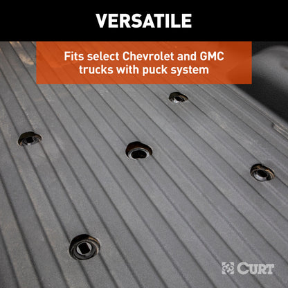 CURT Puck System 5th Wheel Rails, Select Chevy Silverado, GMC Sierra 2500 HD, 3500 HD - 16050
