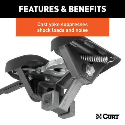 CURT A16 5th Wheel Hitch, Select Nissan Titan XD, 8' Bed Puck System - 16073