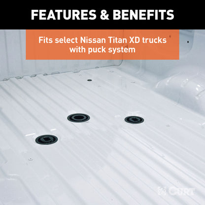 CURT A20 5th Wheel Hitch, Select Nissan Titan XD, 8' Bed Puck System - 16074