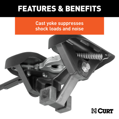 CURT A20 5th Wheel Hitch, Select Nissan Titan XD, 8' Bed Puck System - 16074