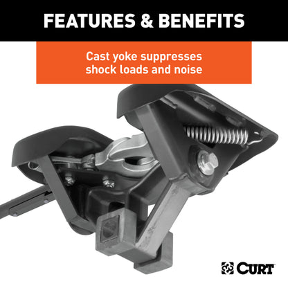 CURT A16 5th Wheel Hitch, Select Silverado, Sierra 2500, 3500 HD, 8' Bed Puck System - 16091