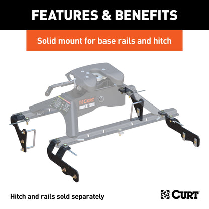 CURT Custom 5th Wheel Brackets, Select Ram 1500 - 16307