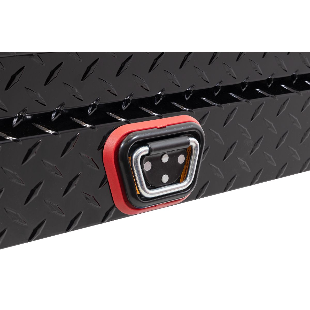 Weather Guard Side Mount Tool Box 87x17x13 Gloss Black Aluminum Standard Model 164-5-04