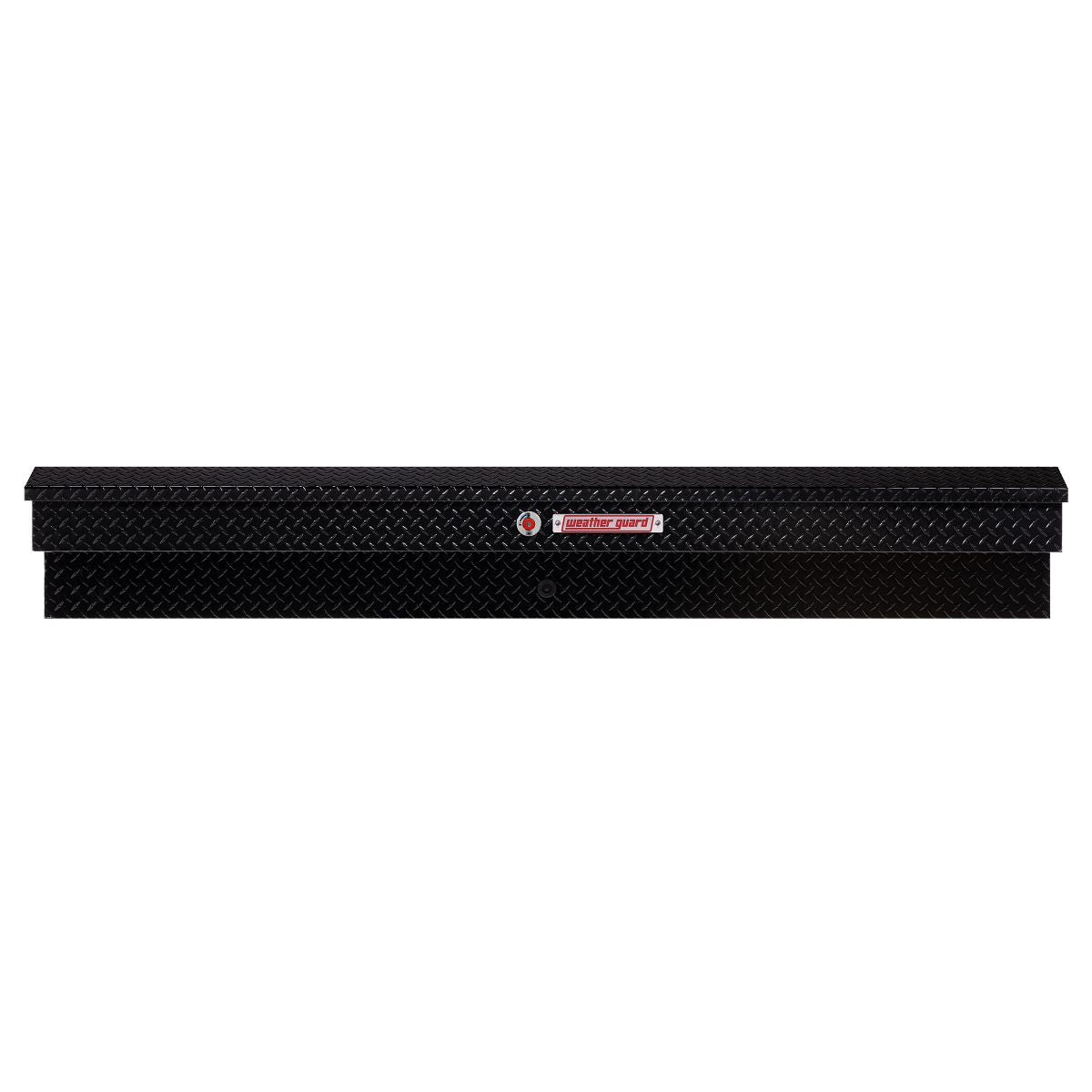 Weather Guard Side Mount Tool Box 87x17x13 Gloss Black Aluminum Standard Model 164-5-04