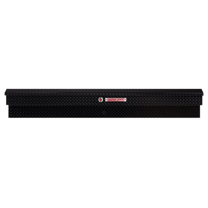 Weather Guard Side Mount Tool Box 87x17x13 Gloss Black Aluminum Standard Model 164-5-04