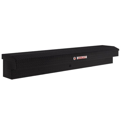 Weather Guard Side Mount Tool Box 87x17x13 Gloss Black Aluminum Standard Model 164-5-04