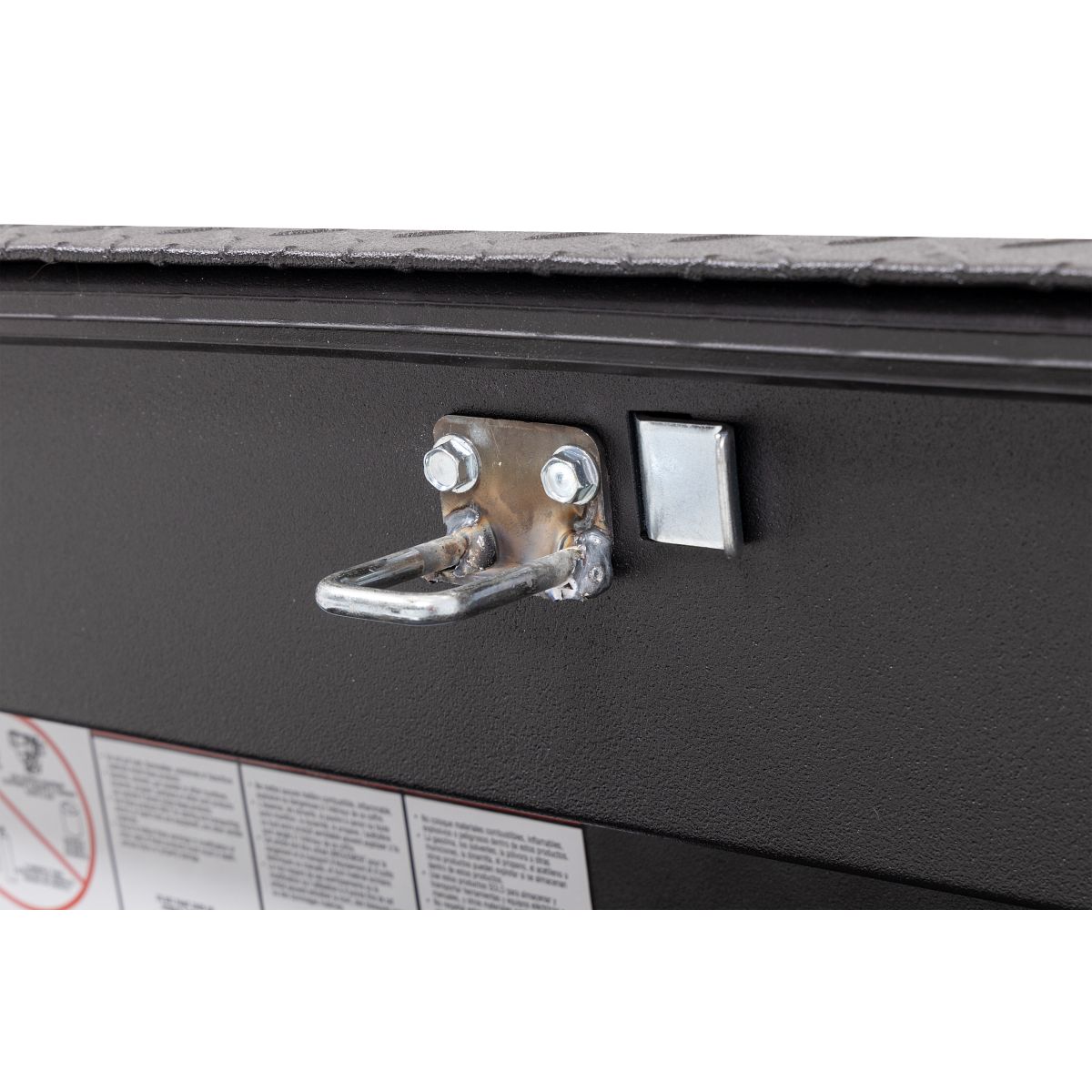 Weather Guard Side Mount Tool Box 87x17x13 Textured Matte Black Aluminum Standard Model 164-52-04