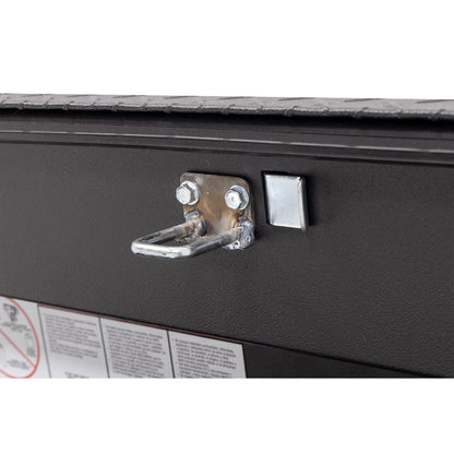 Weather Guard Side Mount Tool Box 87x17x13 Textured Matte Black Aluminum Standard Model 164-52-04