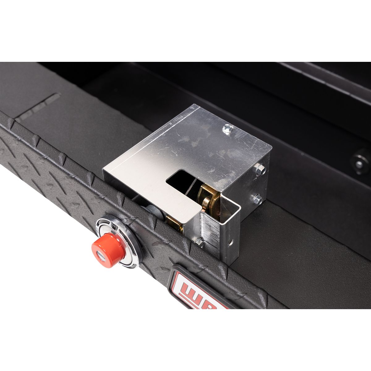 Weather Guard Side Mount Tool Box 87x17x13 Textured Matte Black Aluminum Standard Model 164-52-04