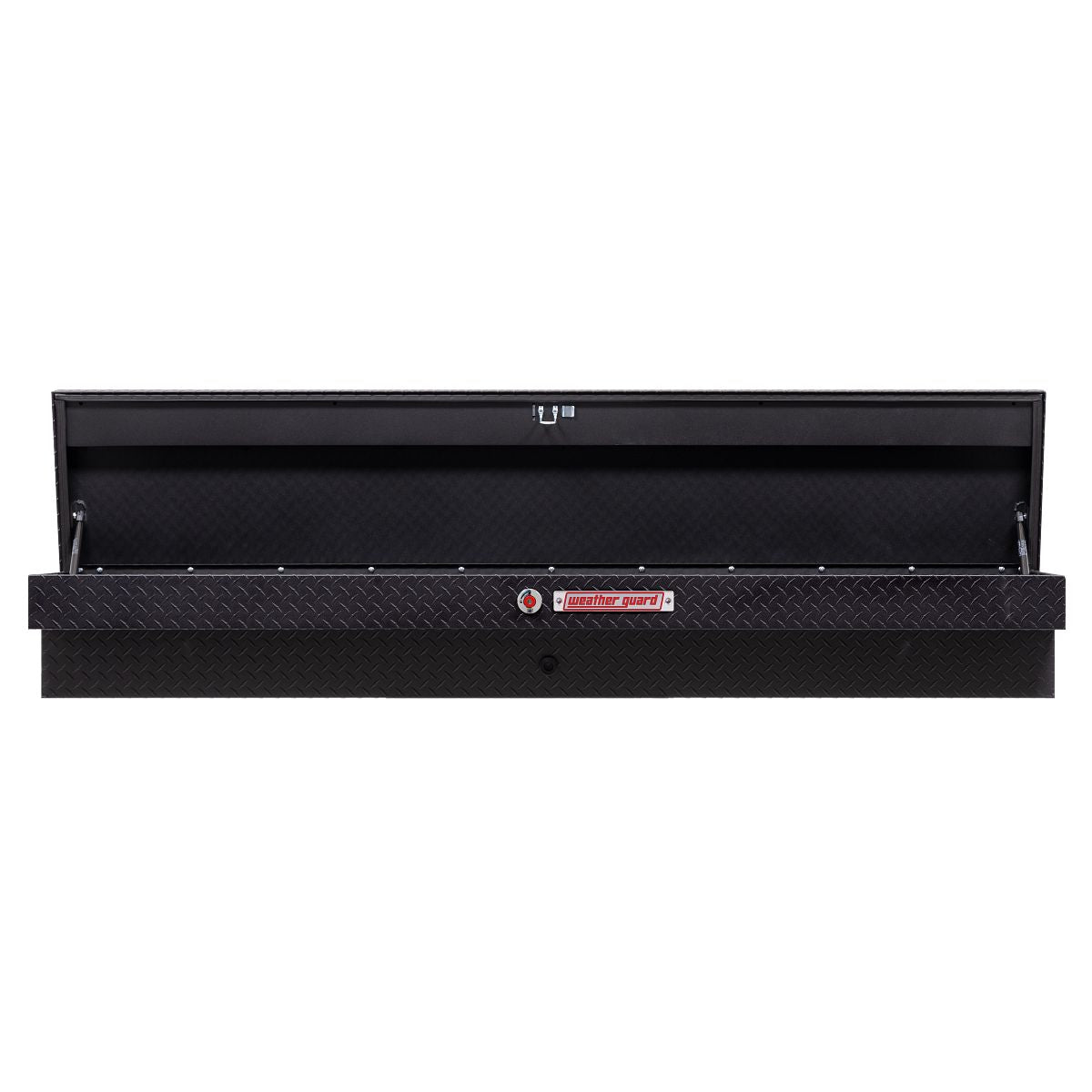 Weather Guard Side Mount Tool Box 87x17x13 Textured Matte Black Aluminum Standard Model 164-52-04