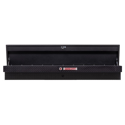 Weather Guard Side Mount Tool Box 87x17x13 Textured Matte Black Aluminum Standard Model 164-52-04