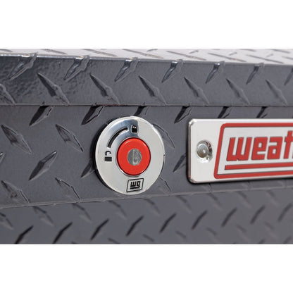 Weather Guard Side Mount Tool Box 87x17x13 Gun Metal Gray Aluminum Standard Model 164-6-04