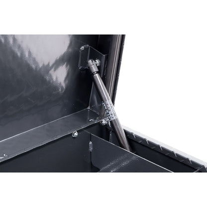 Weather Guard Side Mount Tool Box 87x17x13 Gun Metal Gray Aluminum Standard Model 164-6-04