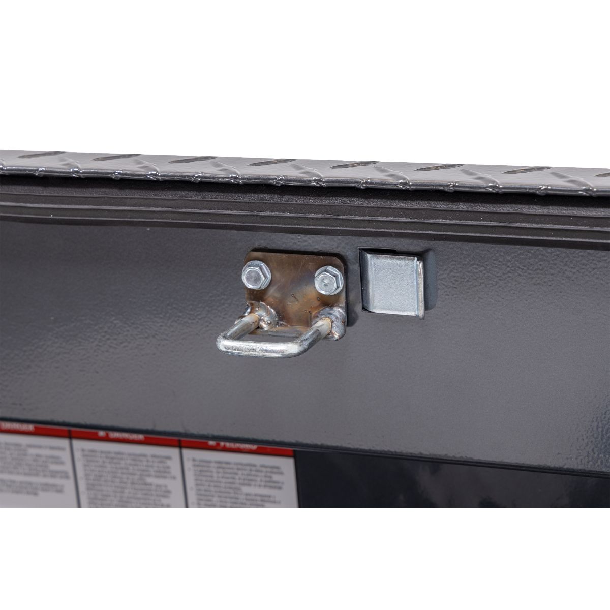 Weather Guard Side Mount Tool Box 87x17x13 Gun Metal Gray Aluminum Standard Model 164-6-04