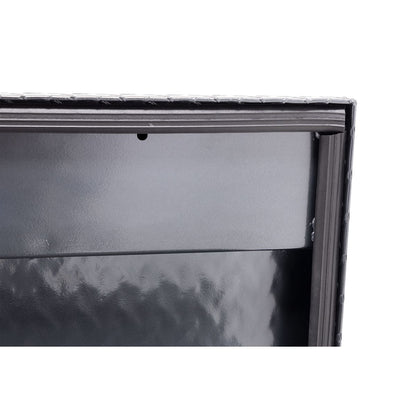 Weather Guard Side Mount Tool Box 87x17x13 Gun Metal Gray Aluminum Standard Model 164-6-04