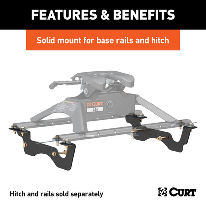 CURT Custom 5th Wheel Brackets, Select Ford F-250, F-350 Super Duty - 16432