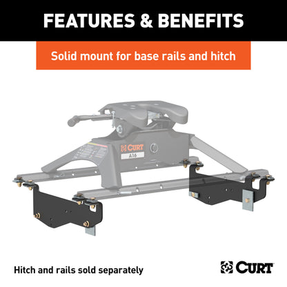 CURT Custom 5th Wheel Brackets, Select Ford F-250, F-350 Super Duty - 16443