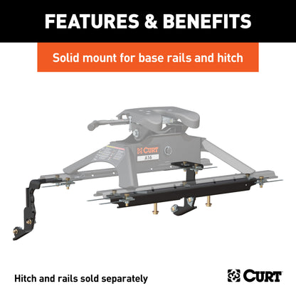 CURT Custom 5th Wheel Brackets, Select Ram 1500 with Factory Air Suspension - 16444