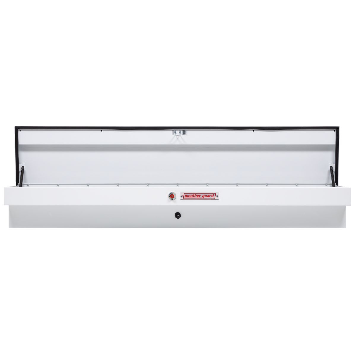 Weather Guard Side Mount Tool Box 87x17x13 White Steel Standard Model 165-3-04