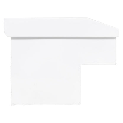 Weather Guard Side Mount Tool Box 87x17x13 White Steel Standard Model 165-3-04