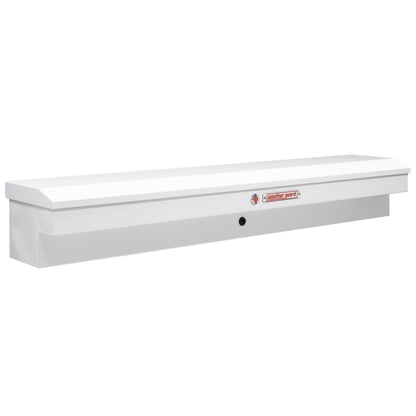 Weather Guard Side Mount Tool Box 87x17x13 White Steel Standard Model 165-3-04