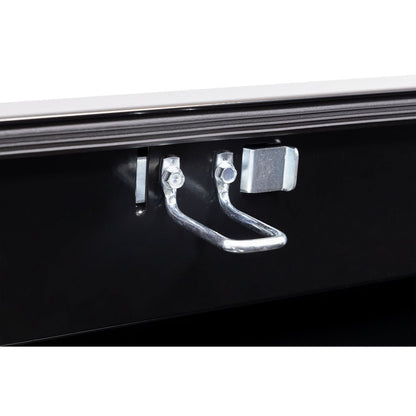 Weather Guard Side Mount Tool Box 87x17x13 Gloss Black Steel Standard Model 165-5-04