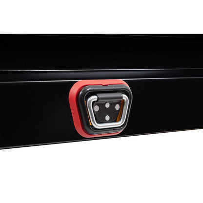 Weather Guard Side Mount Tool Box 87x17x13 Gloss Black Steel Standard Model 165-5-04