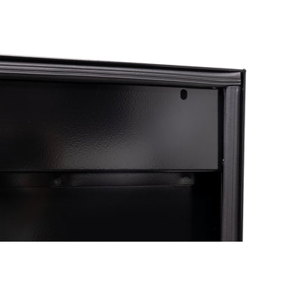 Weather Guard Side Mount Tool Box 87x17x13 Gloss Black Steel Standard Model 165-5-04