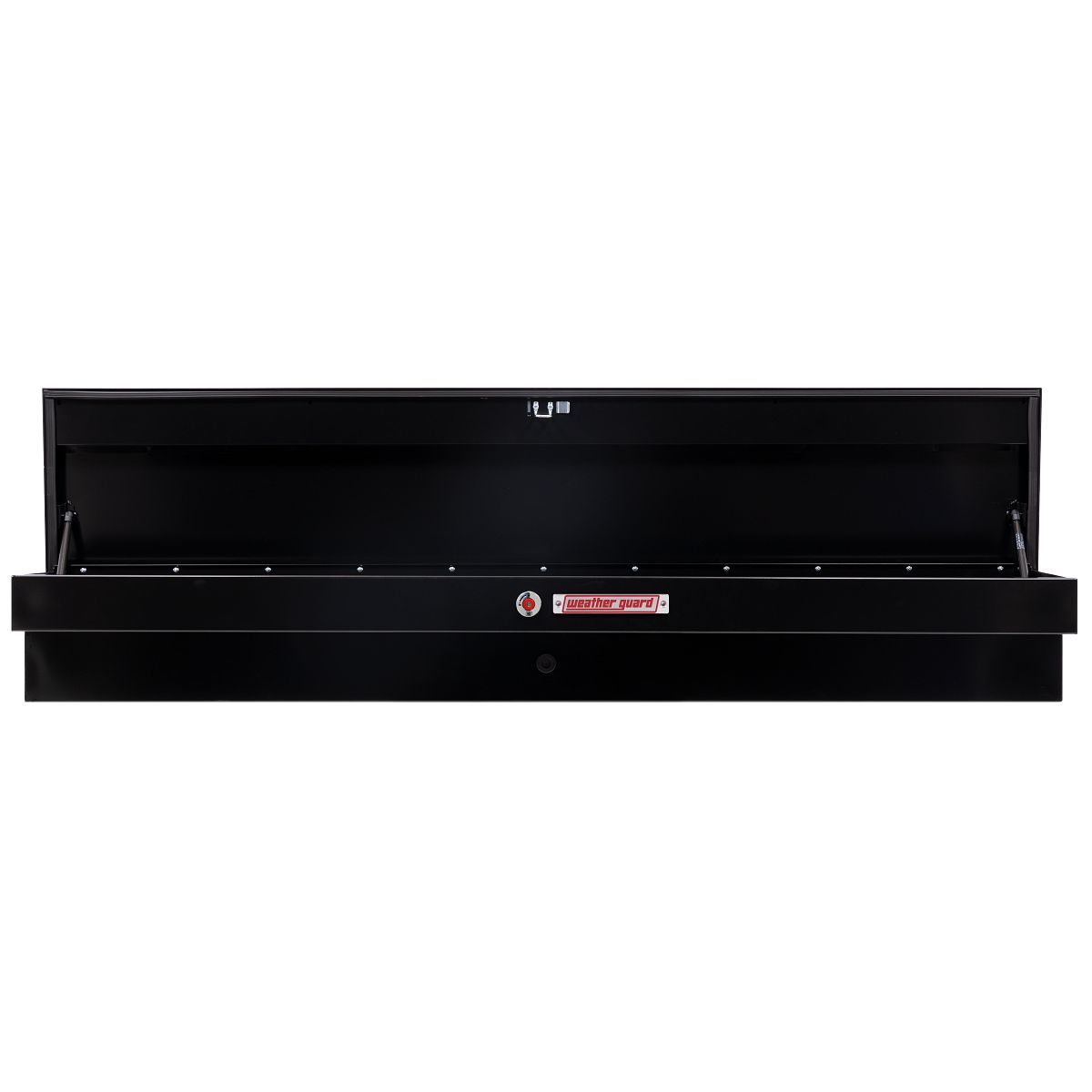 Weather Guard Side Mount Tool Box 87x17x13 Gloss Black Steel Standard Model 165-5-04