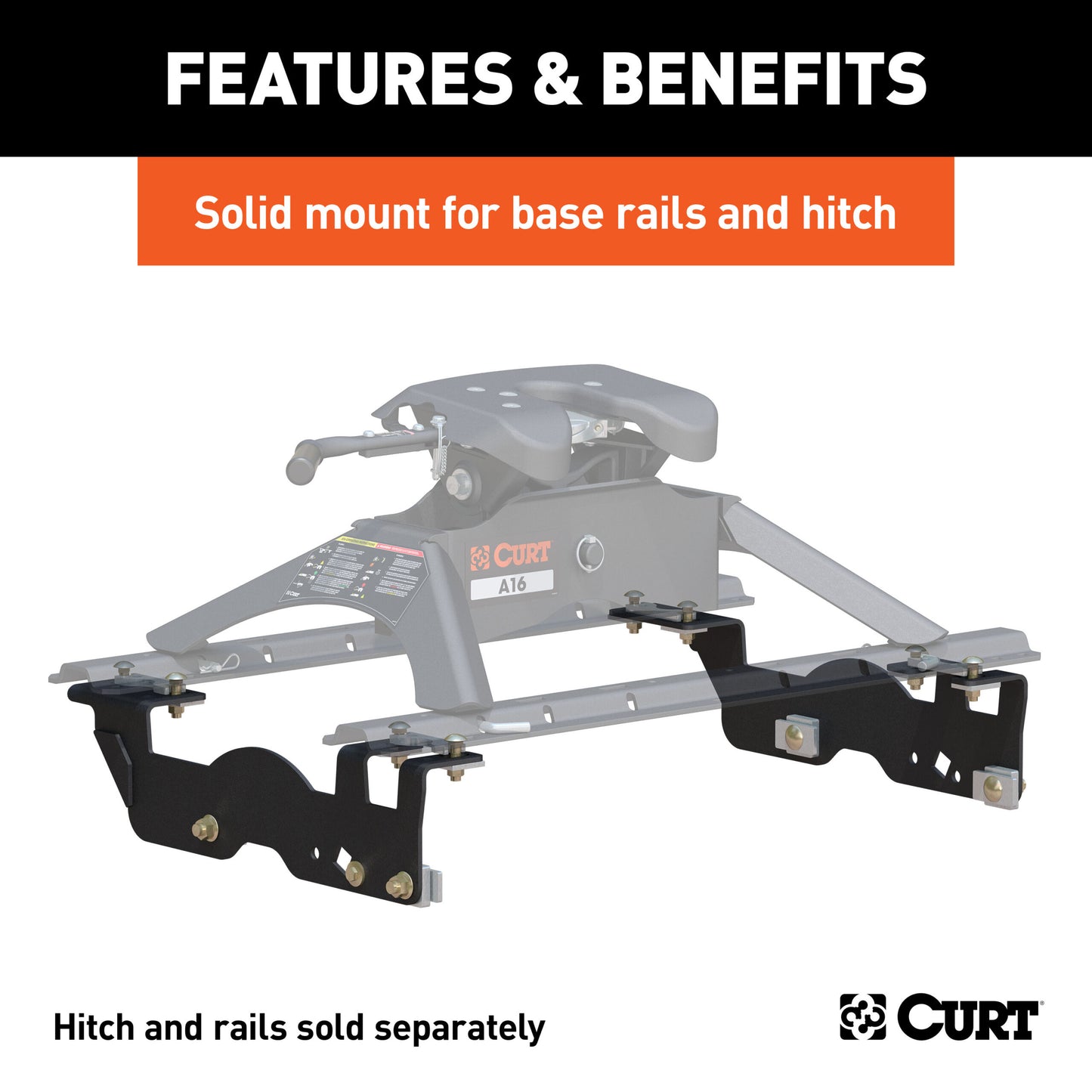 CURT Custom 5th Wheel Brackets, Select Ford F-150 - 16911