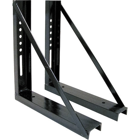 Buyers Products 18x18-in Welded Black Structural Steel Mounting Brackets - 1701005