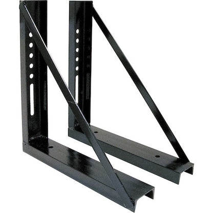Buyers Products 18x18-in Welded Black Structural Steel Mounting Brackets - 1701005