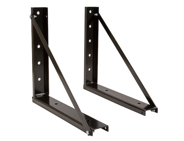 Buyers Products 18-in x 18-in Bolted Black Formed Steel Mounting Brackets - 1701006B