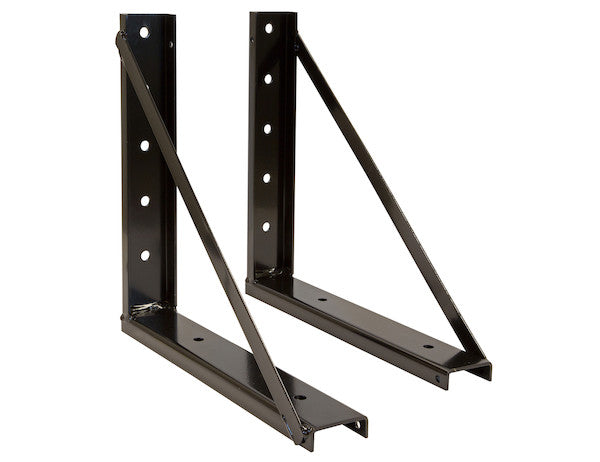 Buyers Products 18x24-in Welded Black Structural Steel Mounting Brackets - 1701010
