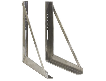 Buyers Products 18-in x 24-in Welded Stainless Steel Mounting Brackets - 1701041