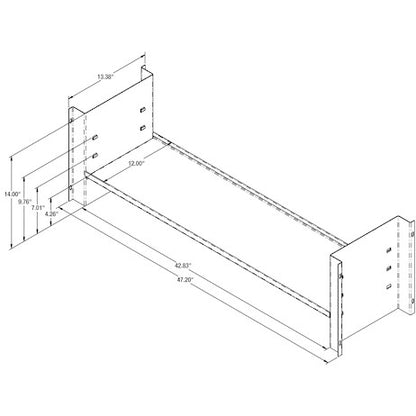 Buyers Products Universal Shelf Kit for 18x18x48 Underbody Truck Tool Boxes - 1701077