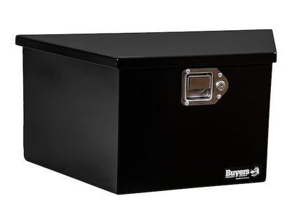 Buyers Products 27-in Wide Gloss Black Steel Trailer Tongue Truck Box - 1701281