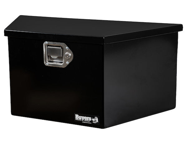 Buyers Products 27-in Wide Gloss Black Steel Trailer Tongue Truck Box - 1701281