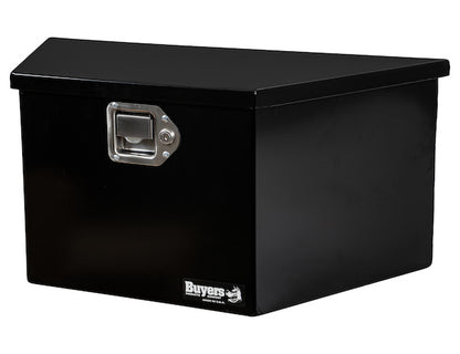 Buyers Products 27-in Wide Gloss Black Steel Trailer Tongue Truck Box - 1701281