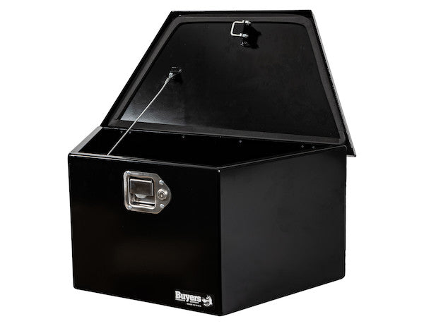 Buyers Products 27-in Wide Gloss Black Steel Trailer Tongue Truck Box - 1701281