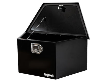 Buyers Products 27-in Wide Gloss Black Steel Trailer Tongue Truck Box - 1701281