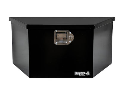 Buyers Products 27-in Wide Gloss Black Steel Trailer Tongue Truck Box - 1701281