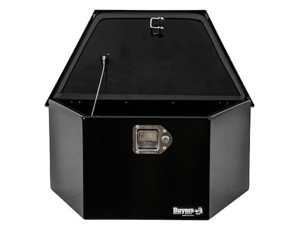 Buyers Products 27-in Wide Gloss Black Steel Trailer Tongue Truck Box - 1701281