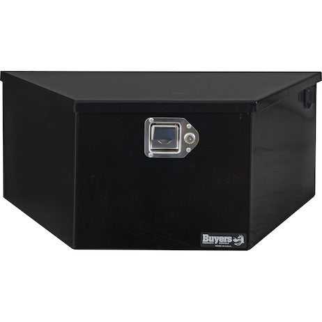 Buyers Products 31-in Wide Gloss Black Powder Coated Steel Dump Trailer Pump Box for A-Frame Trailers - 1701283