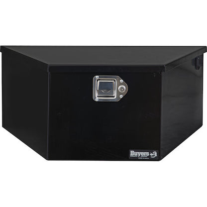 Buyers Products 31-in Wide Gloss Black Powder Coated Steel Dump Trailer Pump Box for A-Frame Trailers - 1701283