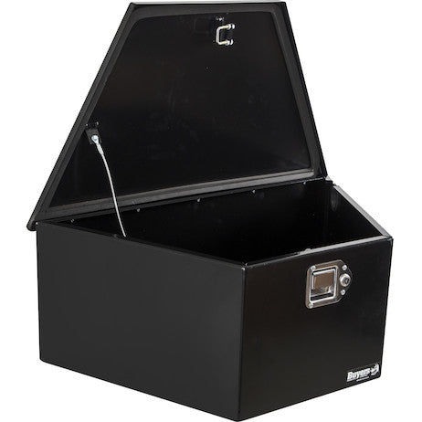 Buyers Products 31-in Wide Gloss Black Powder Coated Steel Dump Trailer Pump Box for A-Frame Trailers - 1701283