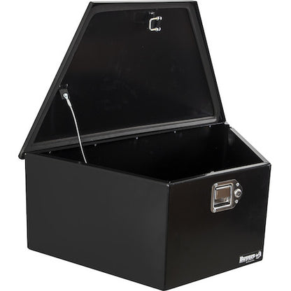 Buyers Products 31-in Wide Gloss Black Powder Coated Steel Dump Trailer Pump Box for A-Frame Trailers - 1701283