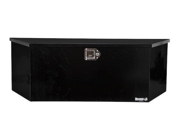 Buyers Products 49-in Wide Gloss Black Steel Trailer Tongue Truck Box - 1701285