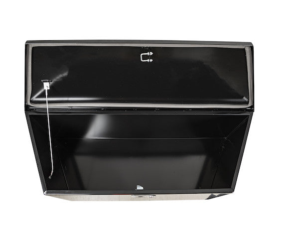 Buyers Products 49-in Wide Gloss Black Steel Trailer Tongue Truck Box - 1701285