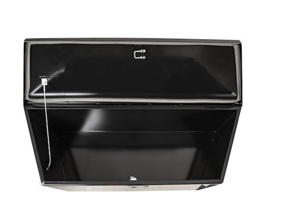 Buyers Products 49-in Wide Gloss Black Steel Trailer Tongue Truck Box - 1701285
